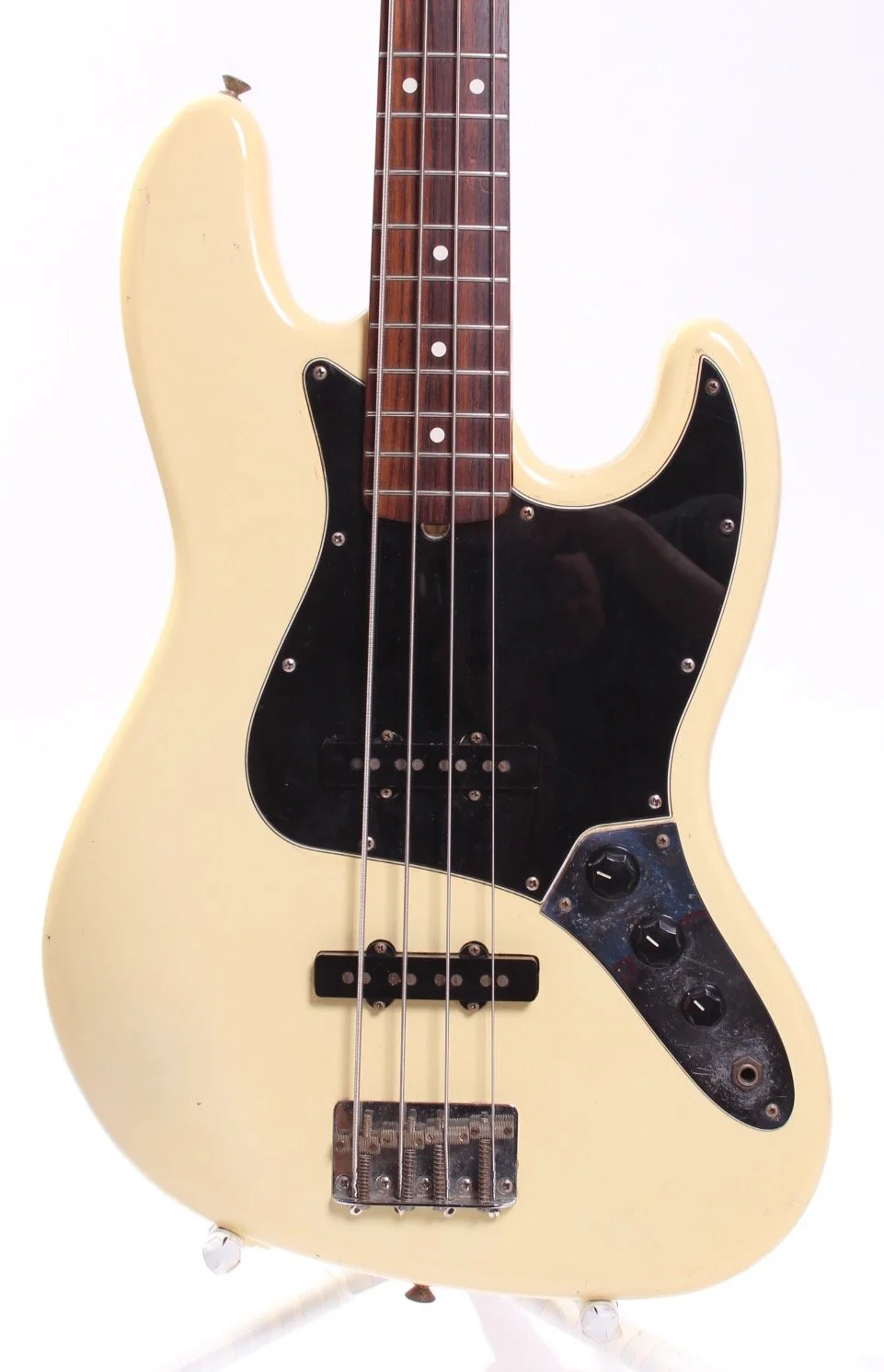 1986 Fender American Vintage 62 Reissue Jazz Bass olympic white - Image 2