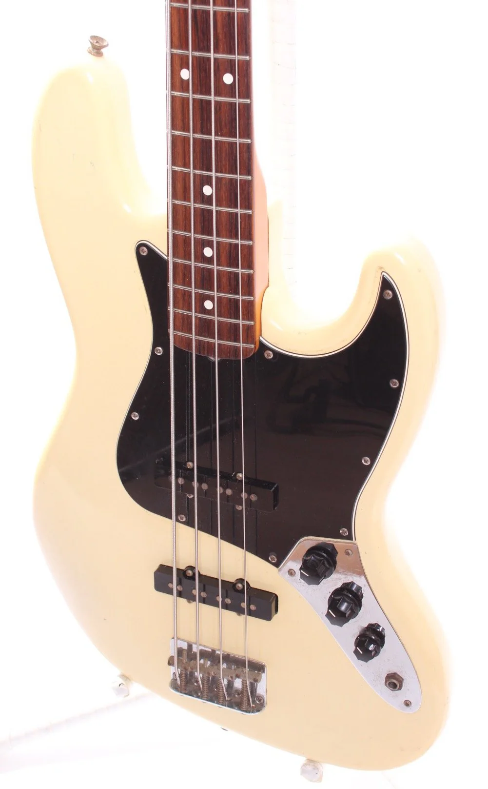 1986 Fender American Vintage 62 Reissue Jazz Bass olympic white - Image 3