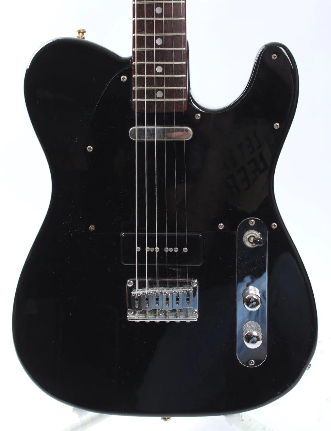 1986 Fender Telecaster 72 Reissue P-90 all black - Image 2
