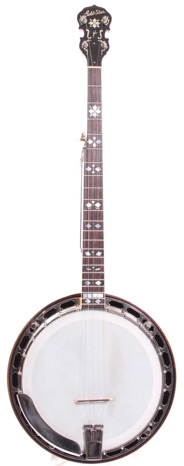 1986 Gold Star G-12 HF Hearts and Flowers Banjo natural