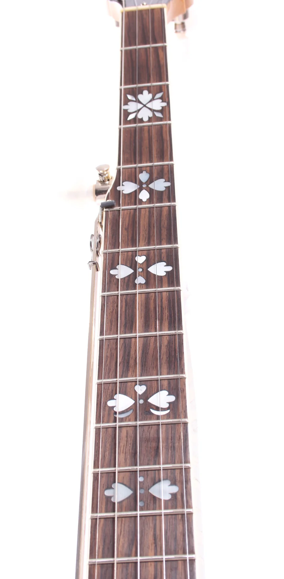 1986 Gold Star G-12 HF Hearts and Flowers Banjo natural - Image 4