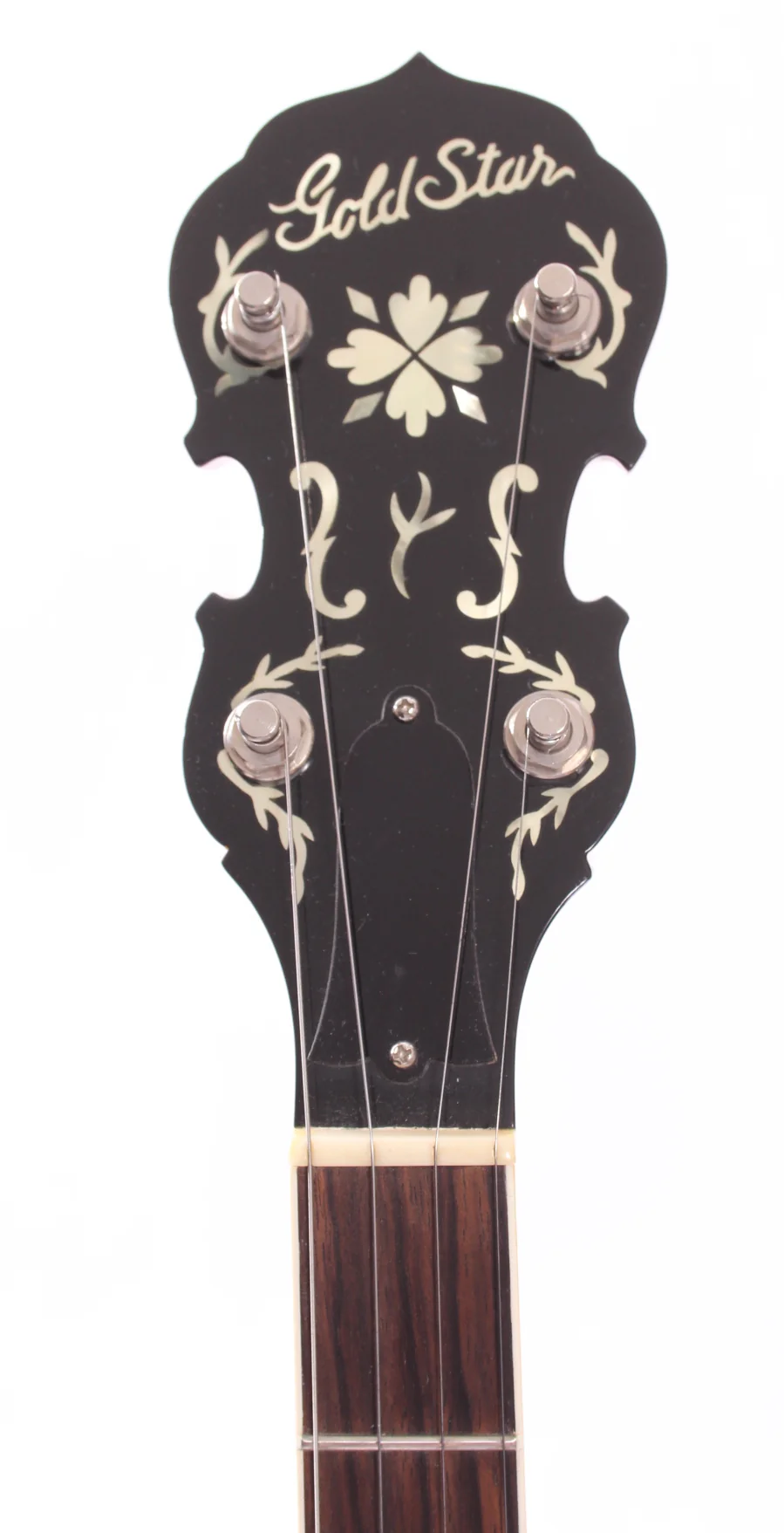 1986 Gold Star G-12 HF Hearts and Flowers Banjo natural - Image 5