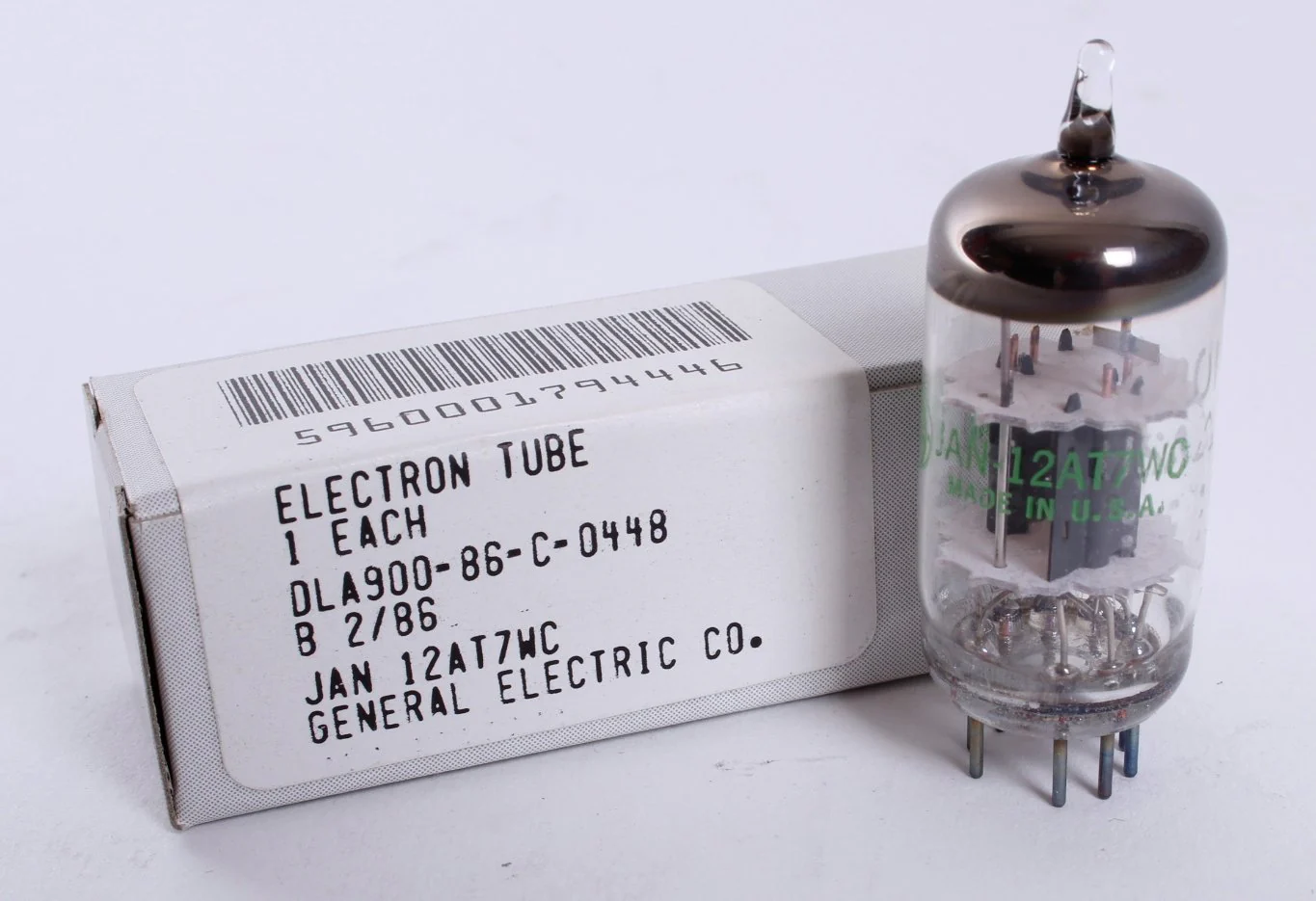 1986 JAN General Electric 12AT7WC / 6201 NOS Tube - Image 4