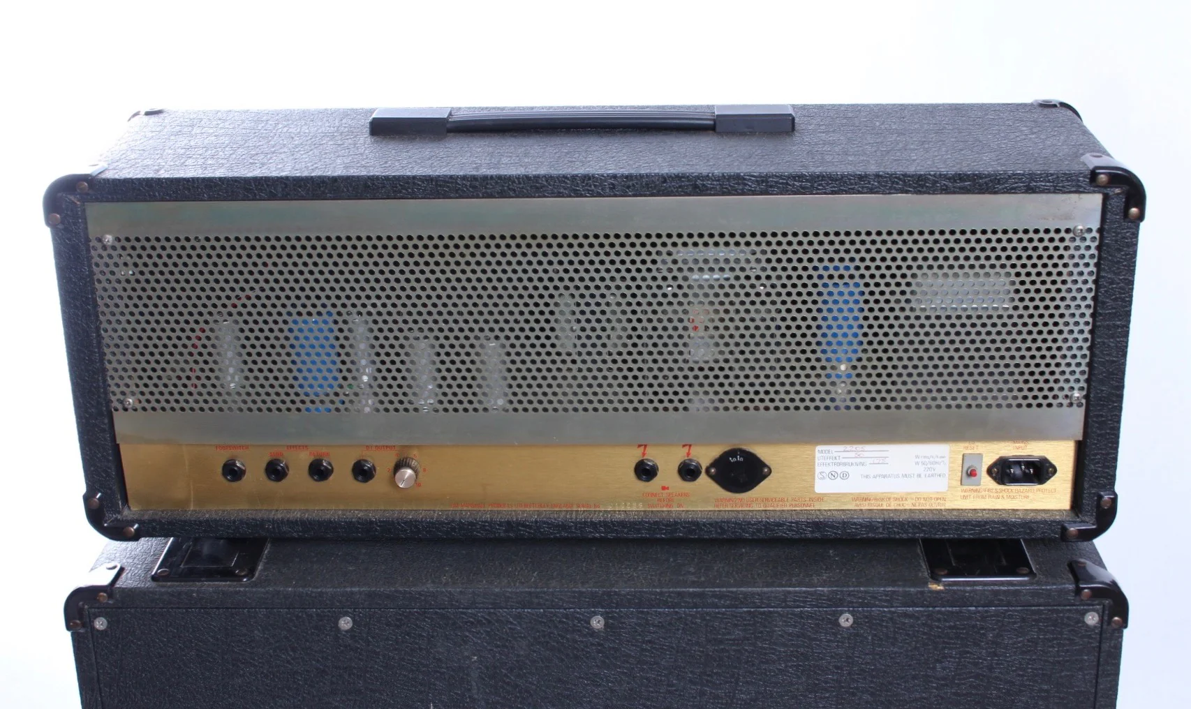 1986 Marshall JCM800 2205 full stack G12-65 speakers - Image 3