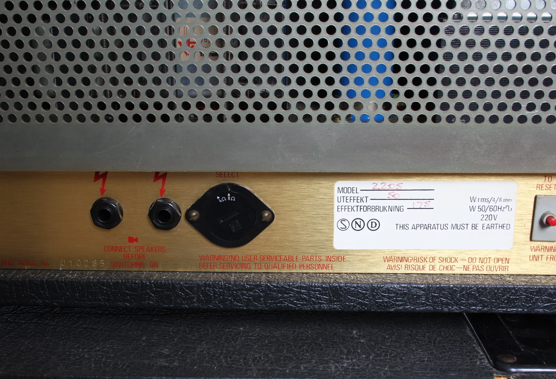 1986 Marshall JCM800 2205 full stack G12-65 speakers - Image 5