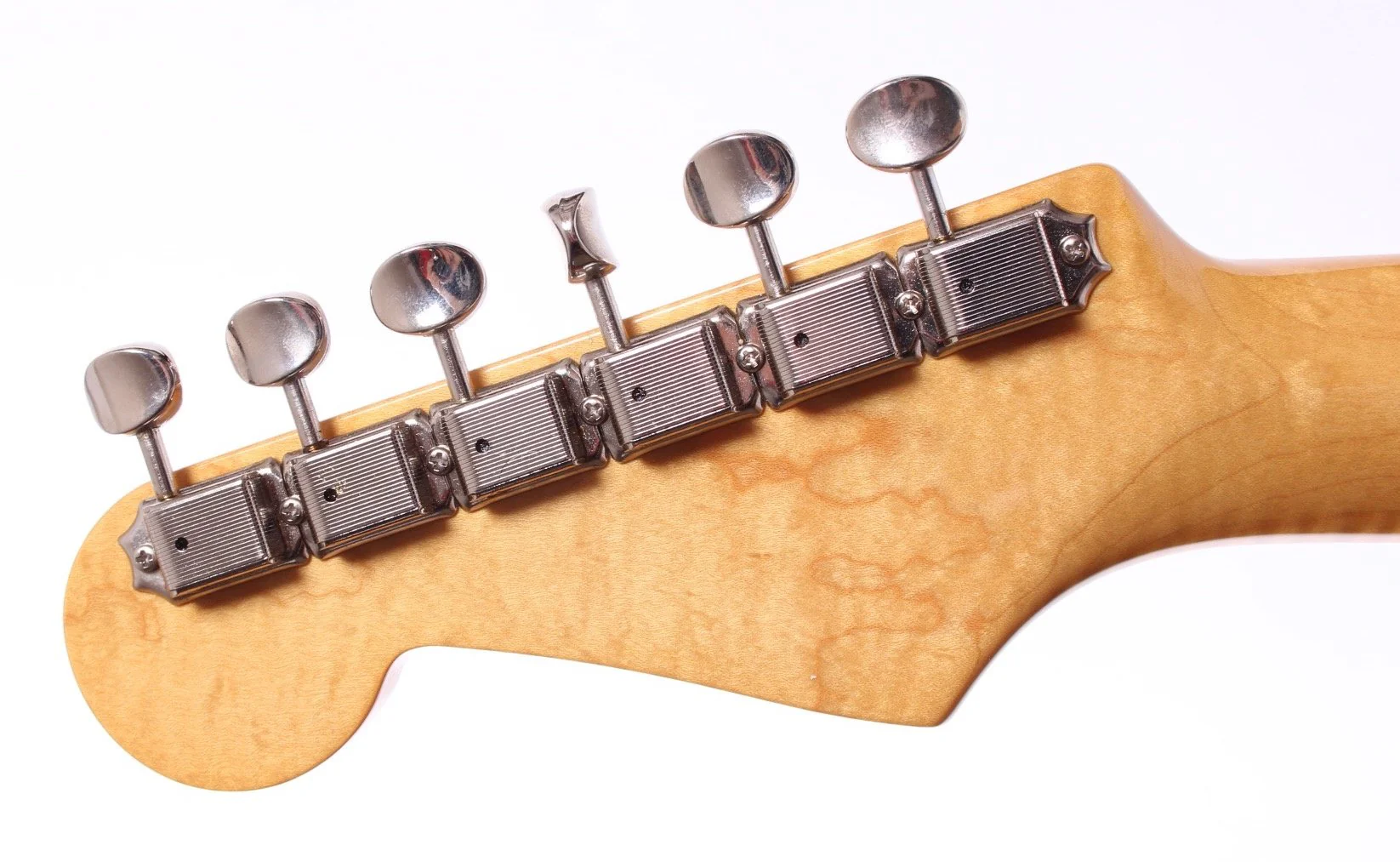 1987 Fender Stratocaster 54 Reissue solid quilt body sunburst NOS - Image 11