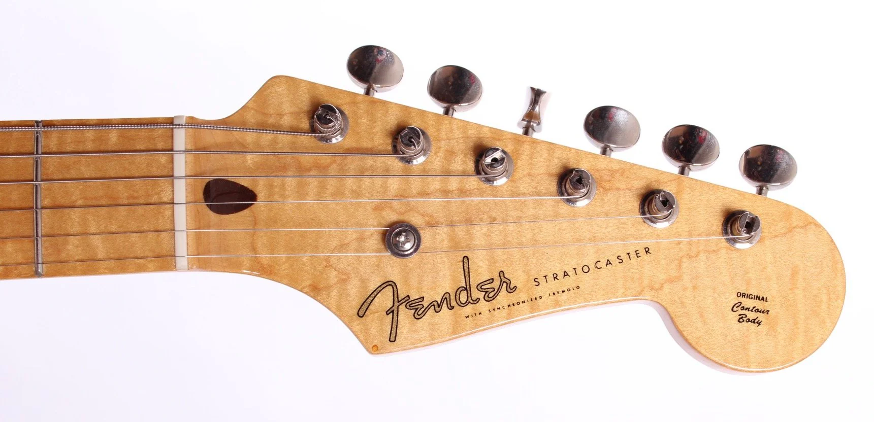 1987 Fender Stratocaster 54 Reissue solid quilt body sunburst NOS - Image 5