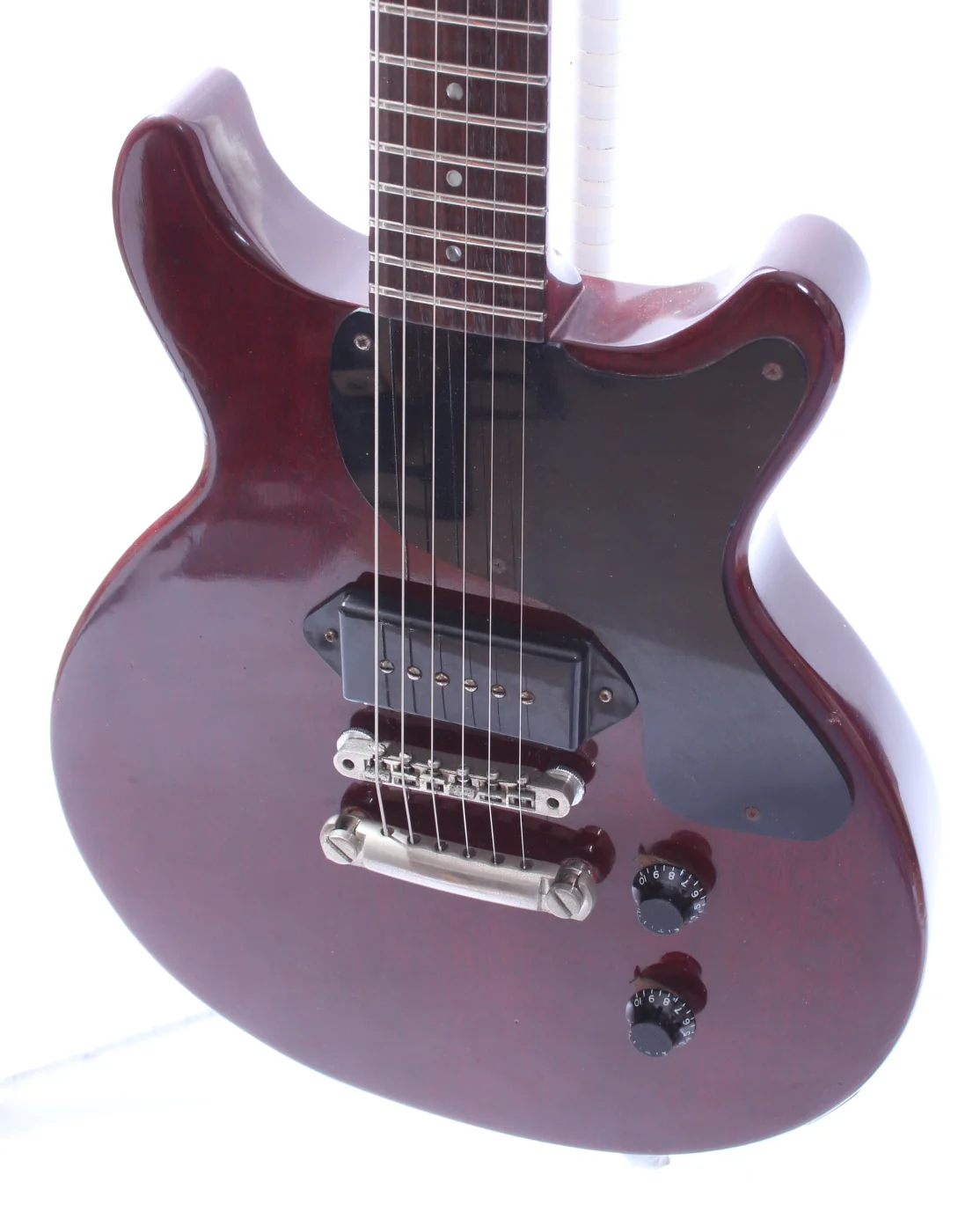 1987 Gibson Les Paul Junior DC cherry red - Image 3