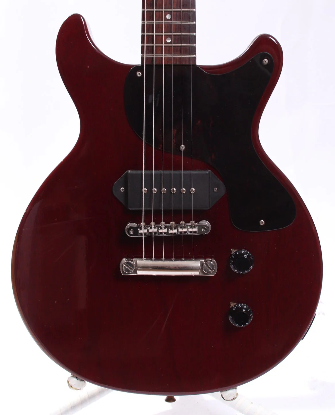 1987 Gibson Les Paul Junior DC cherry red - Image 2
