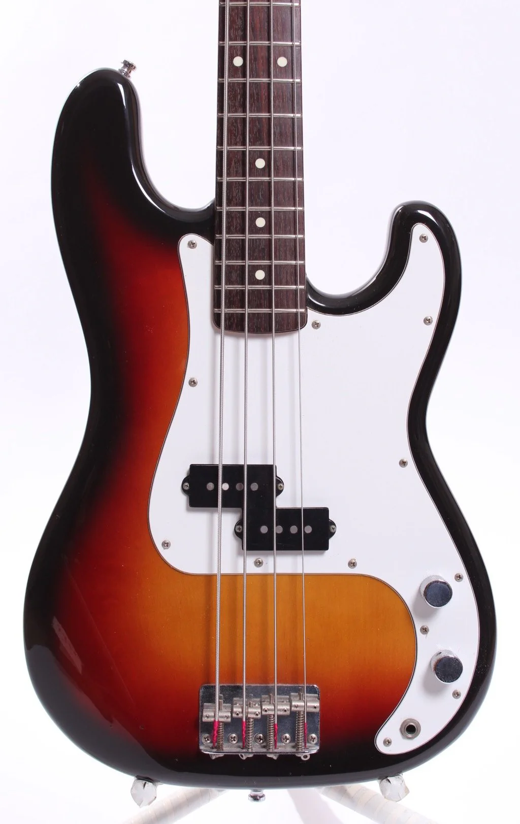 1987 Squier by Fender Japan Medium Scale Precision Bass sunburst - Image 2
