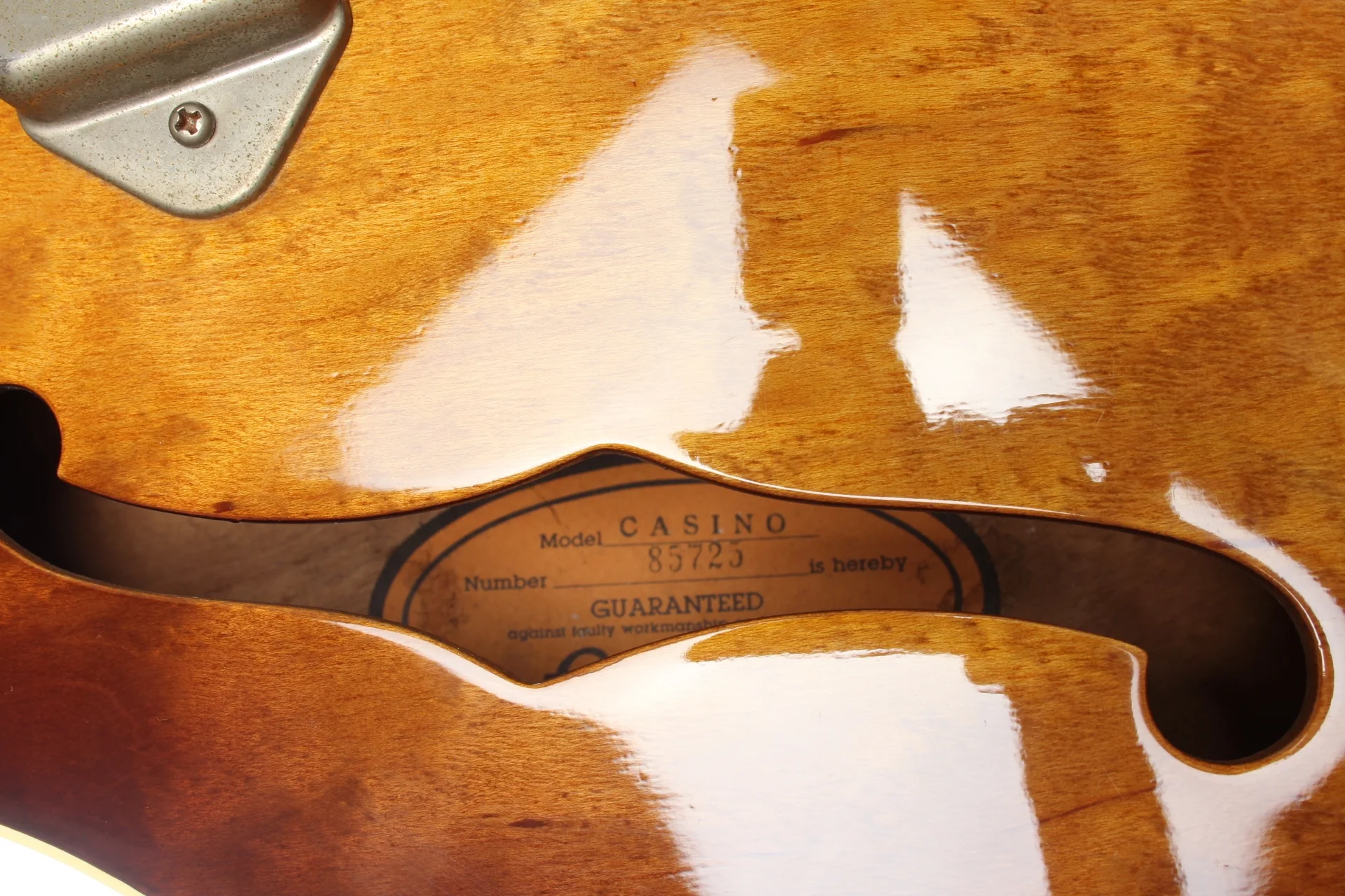 1988 Epiphone Casino royal tan sunburst - Image 11