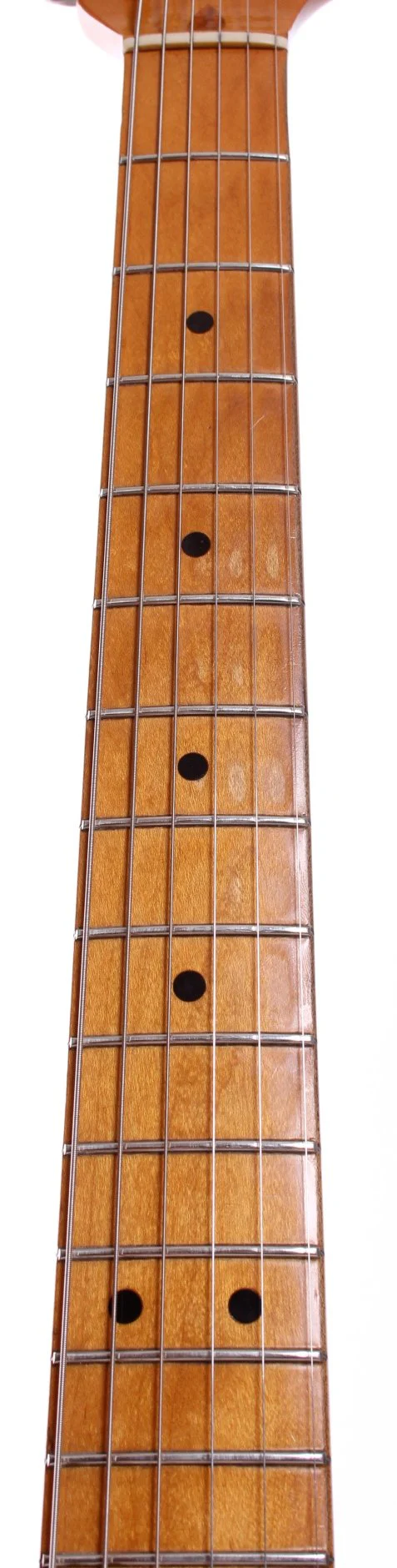 1988 Fender American Vintage '57 Reissue Stratocaster fiesta red - Image 11
