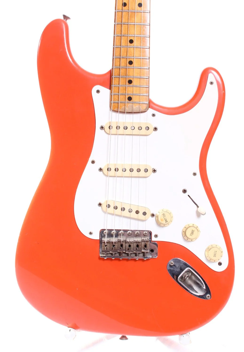 1988 Fender American Vintage '57 Reissue Stratocaster fiesta red - Image 3