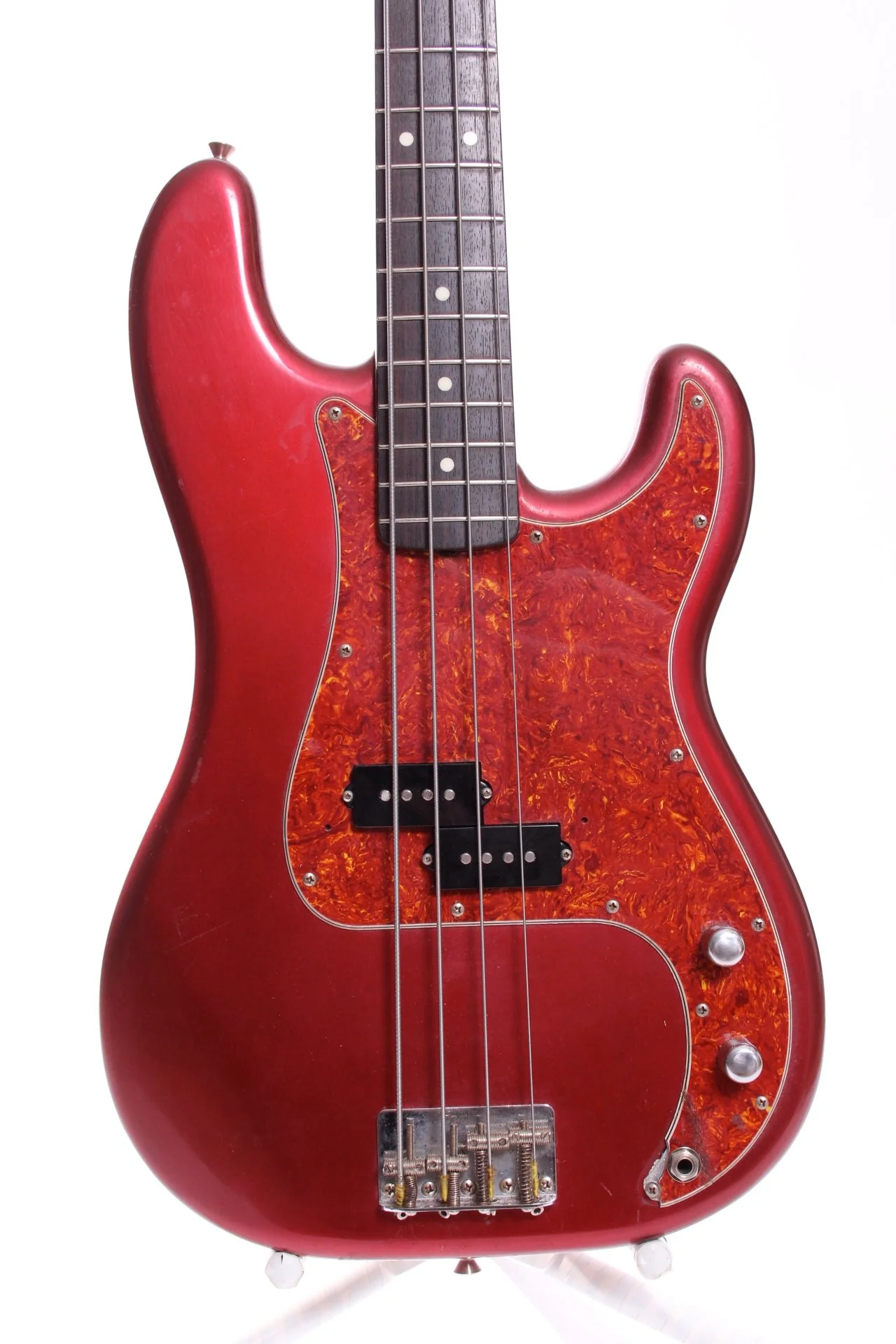1988 Fender Japan Precision Bass '62 Reissue candy apple red - Image 8