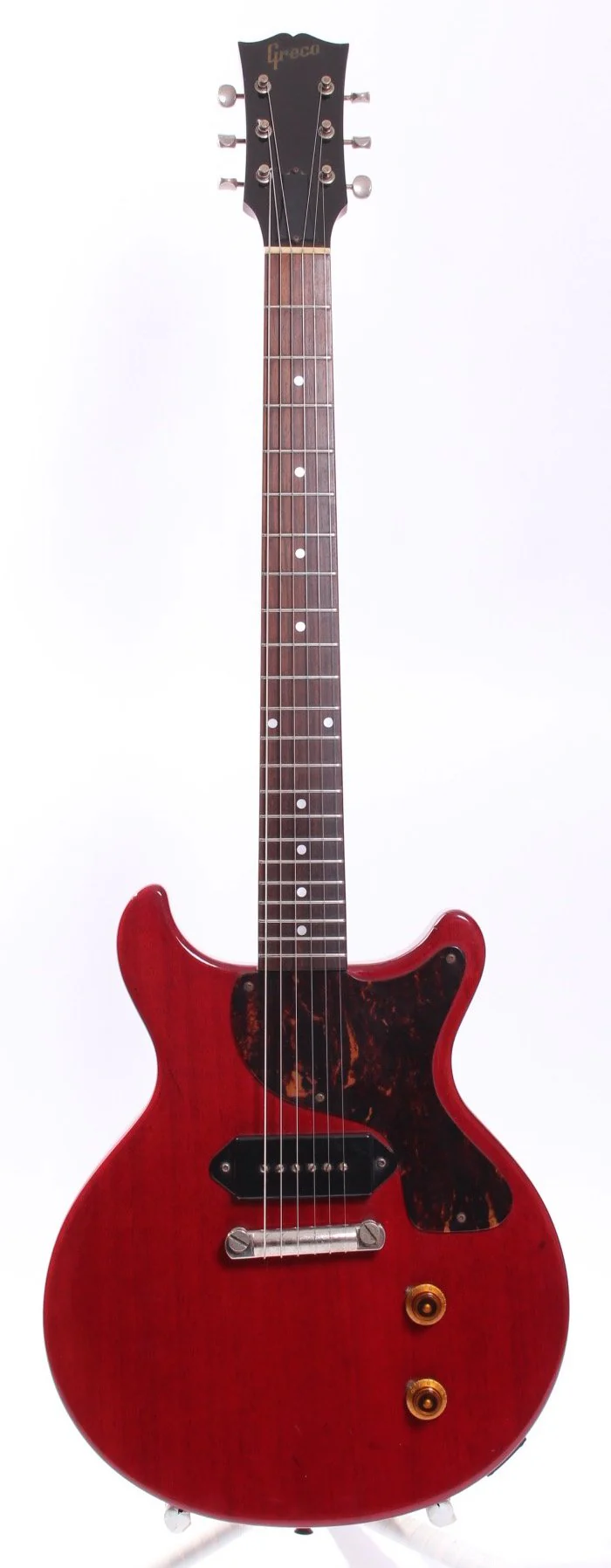 1988 Greco Les Paul Junior Double Cutaway cherry red