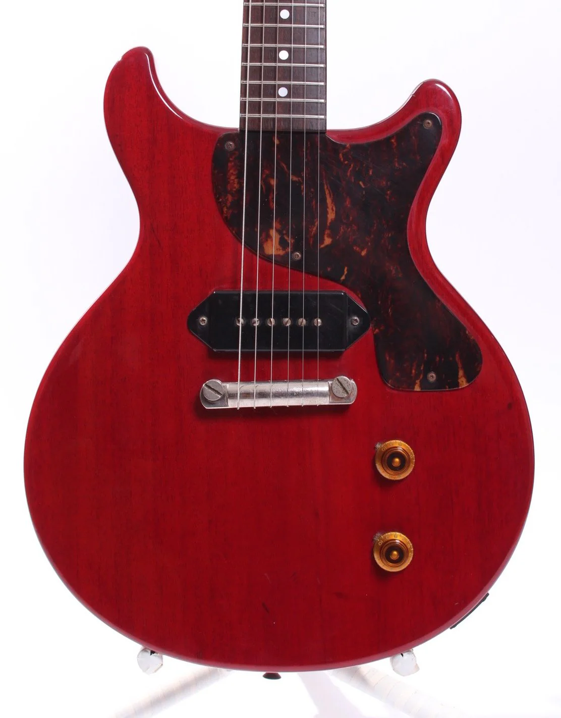 1988 Greco Les Paul Junior Double Cutaway cherry red - Image 2
