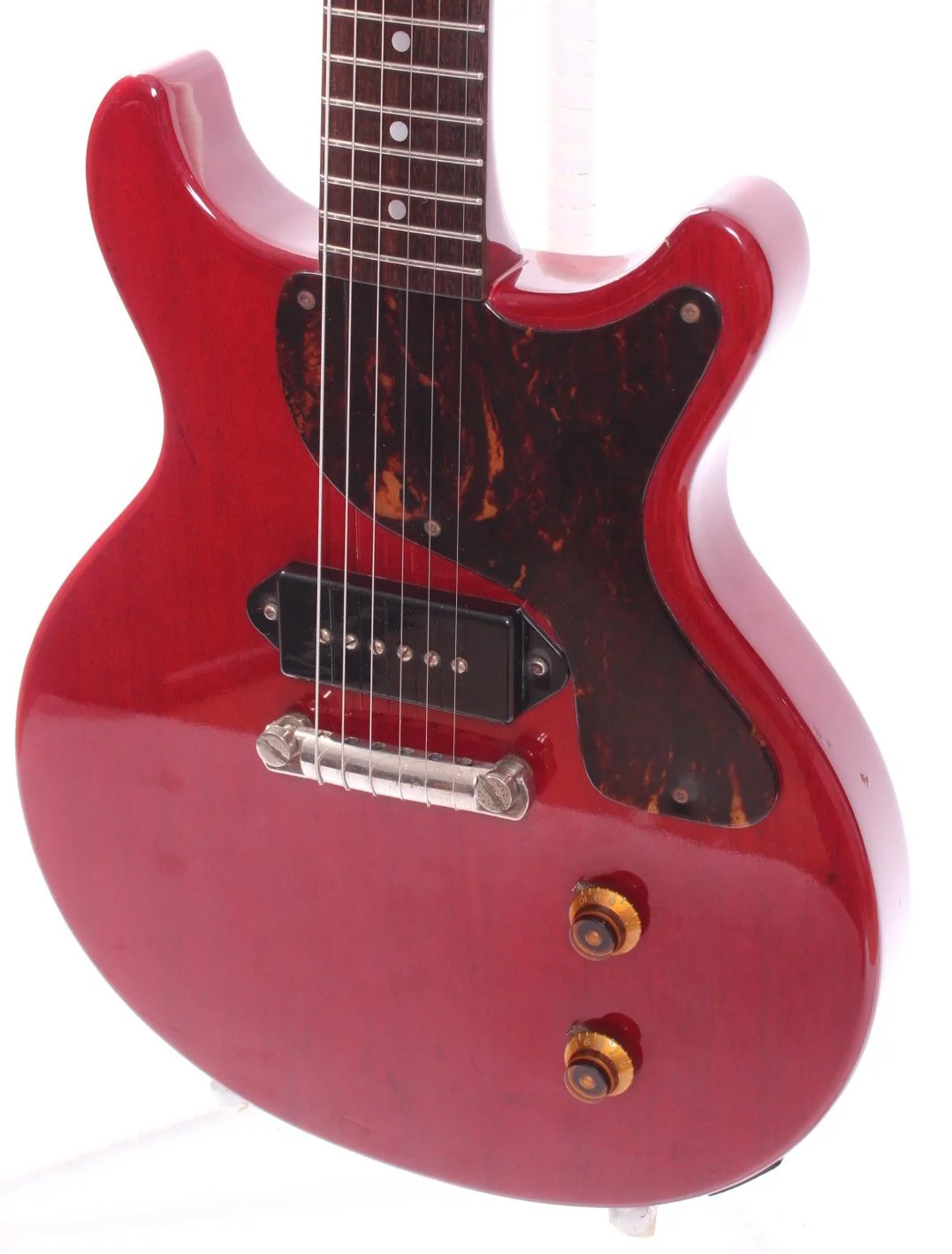 1988 Greco Les Paul Junior Double Cutaway cherry red - Image 3