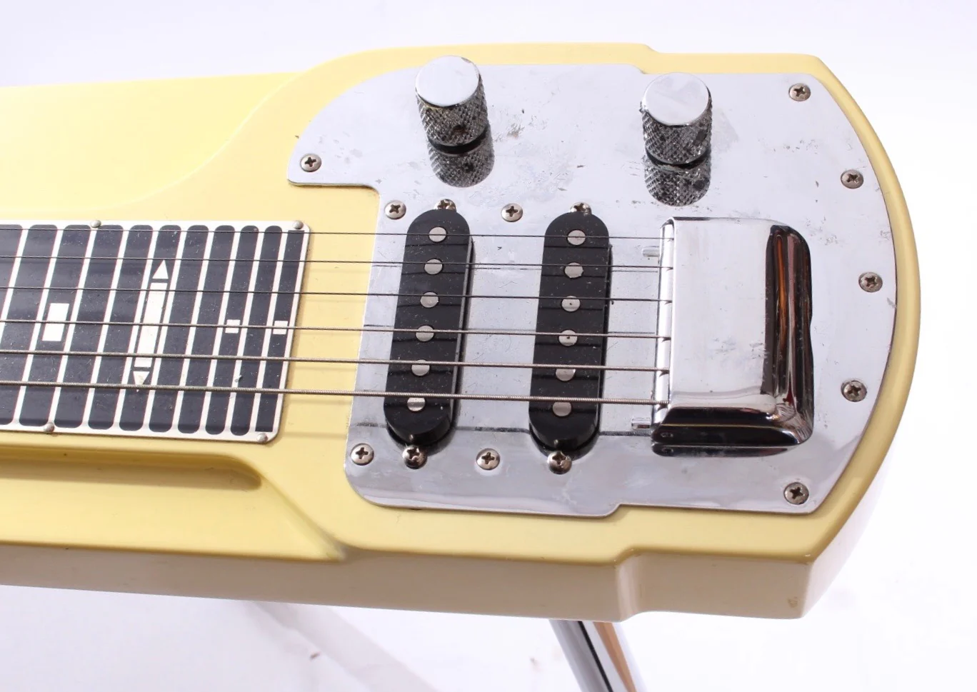1989 Fender Deluxe 6 Lap Steel Console vintage white - Image 4