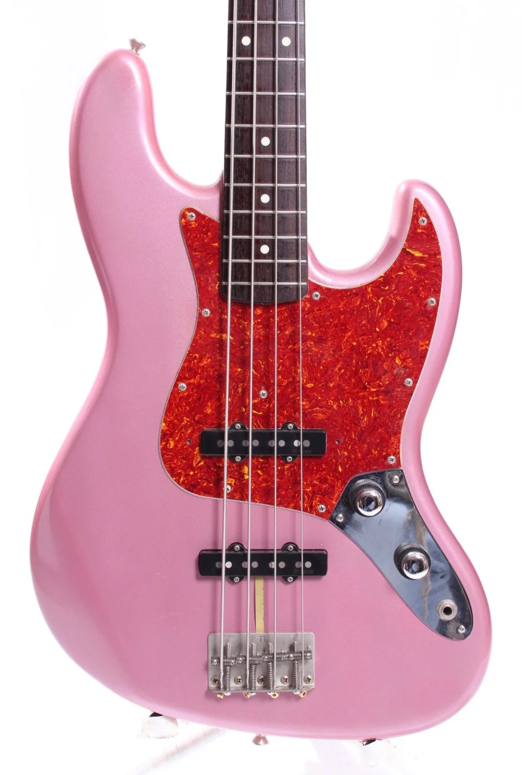 1989 Fender Jazz Bass 62 Reissue burgundy mist metallic - Image 2