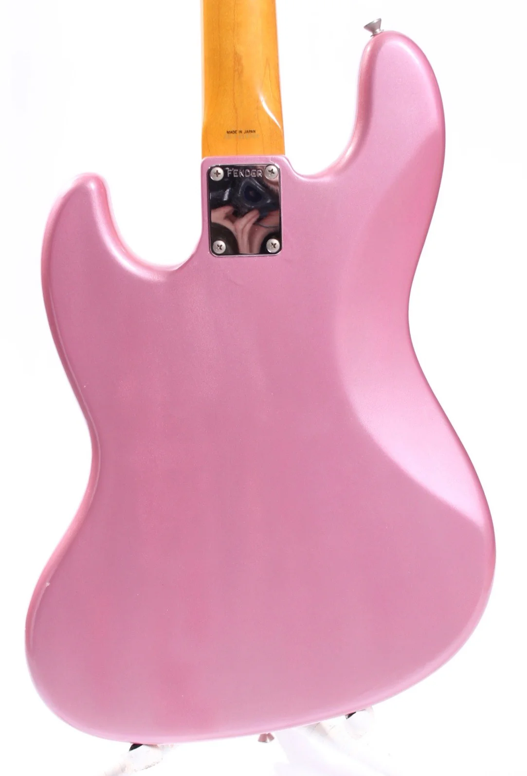 1989 Fender Jazz Bass 62 Reissue burgundy mist metallic - Image 7