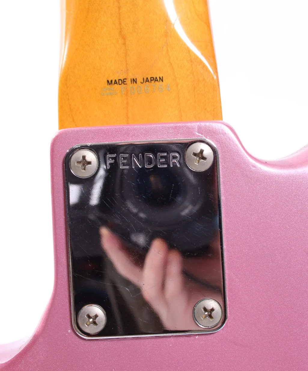1989 Fender Jazz Bass 62 Reissue burgundy mist metallic - Image 9