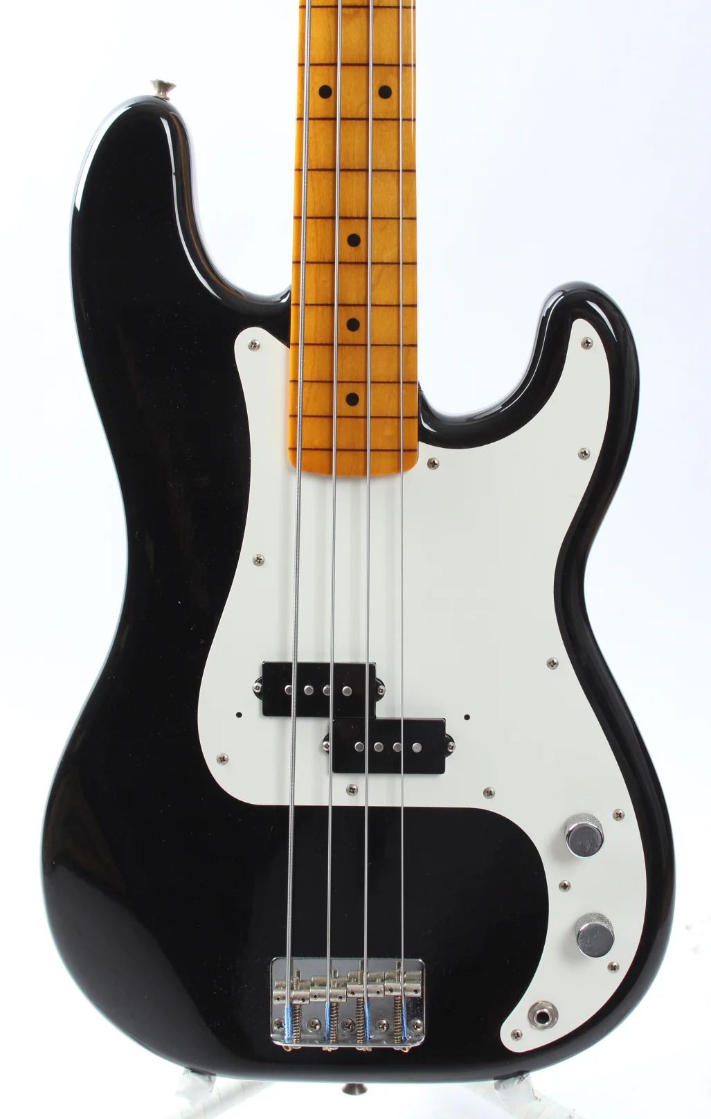 1989 Fender Precision Bass 57 Reissue fretless black - Image 2