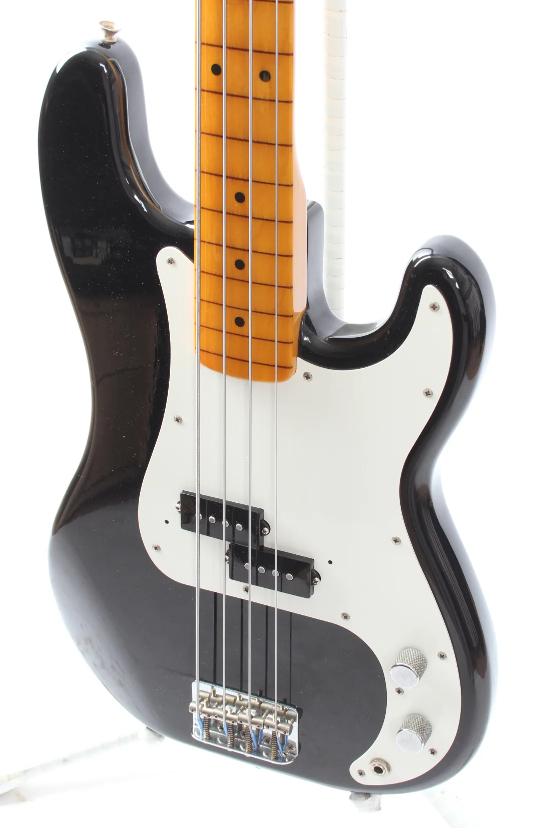 1989 Fender Precision Bass 57 Reissue fretless black - Image 3