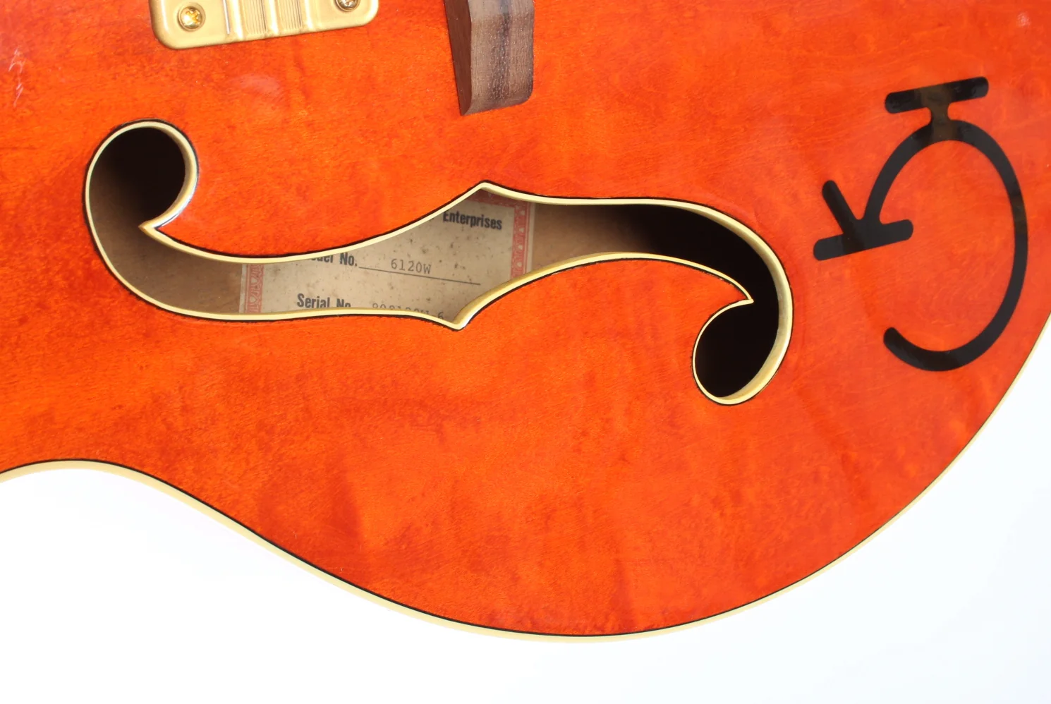 1989 Gretsch 6120W orange - Image 11