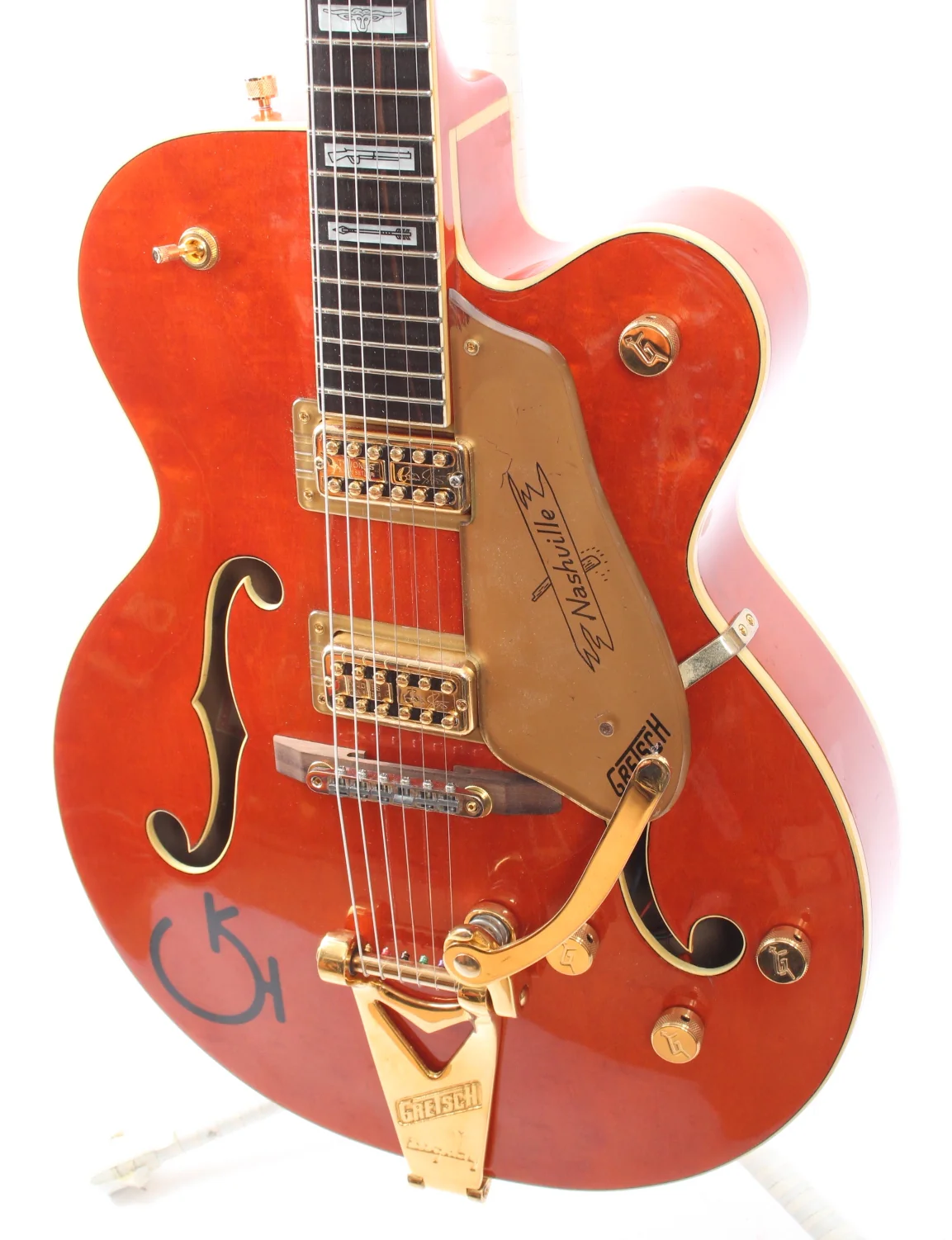 1989 Gretsch 6120W orange - Image 3