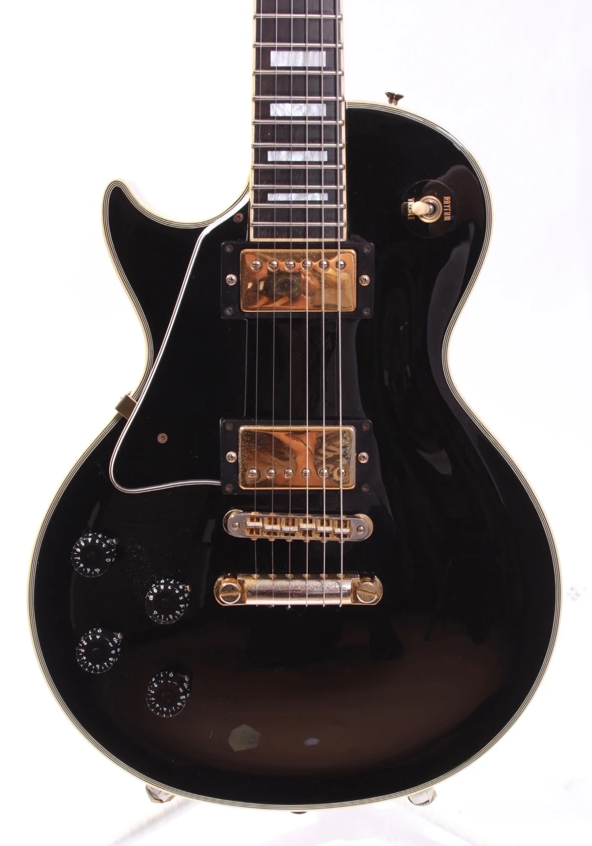 1989 Orville by Gibson Les Paul Custom lefty ebony - Image 2