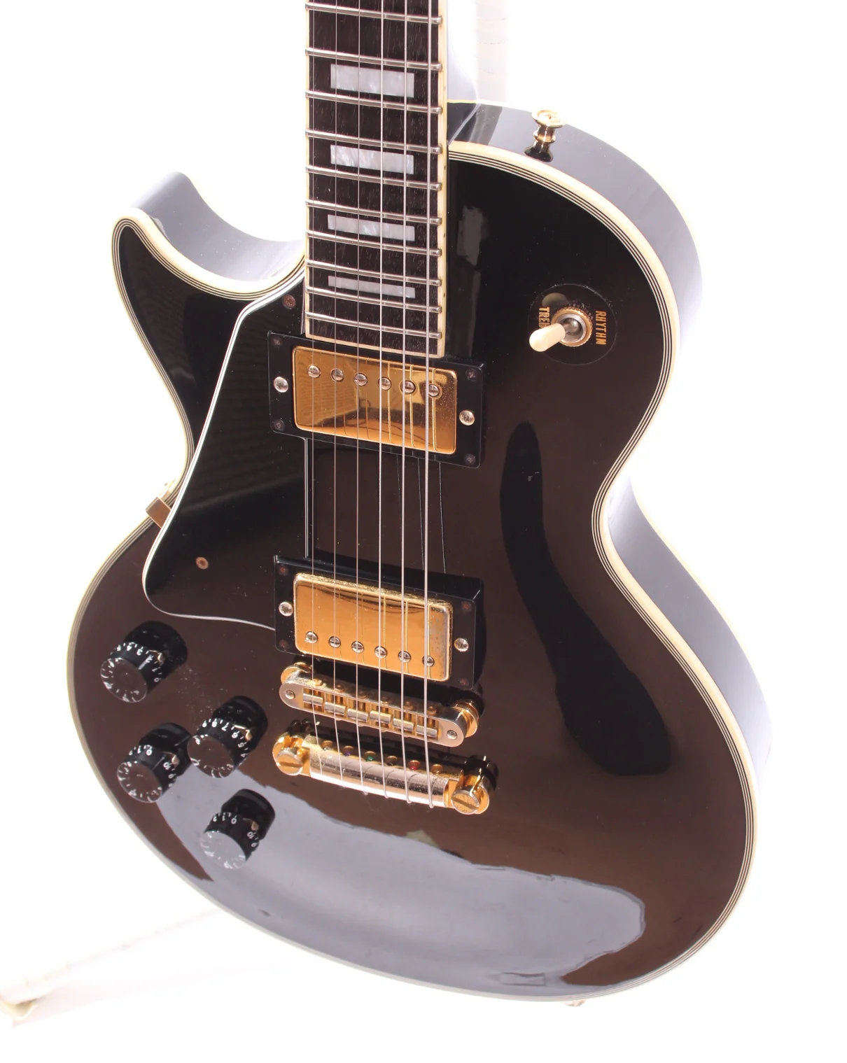 1989 Orville by Gibson Les Paul Custom lefty ebony - Image 3
