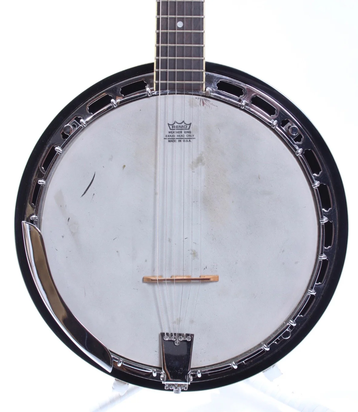 1989 Washburn B-12G six-string banjo natural - Image 2