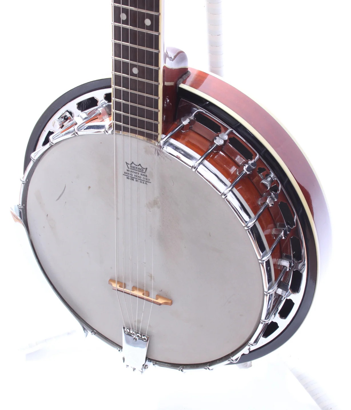 1989 Washburn B-12G six-string banjo natural - Image 3