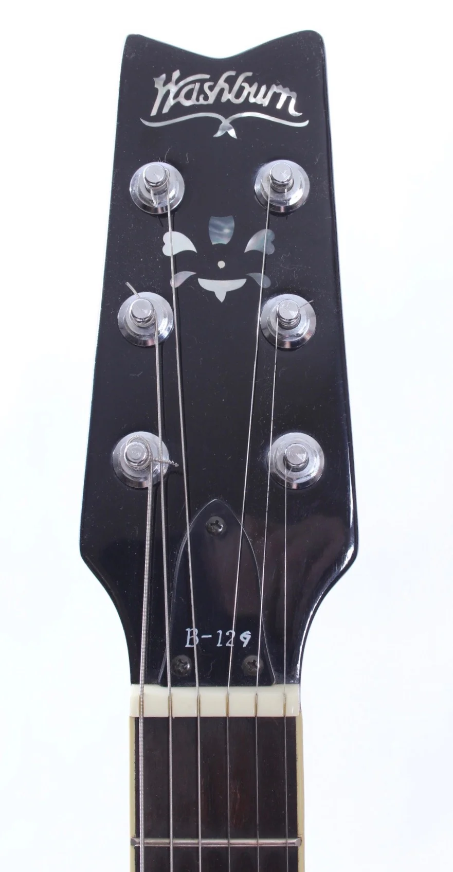 1989 Washburn B-12G six-string banjo natural - Image 5