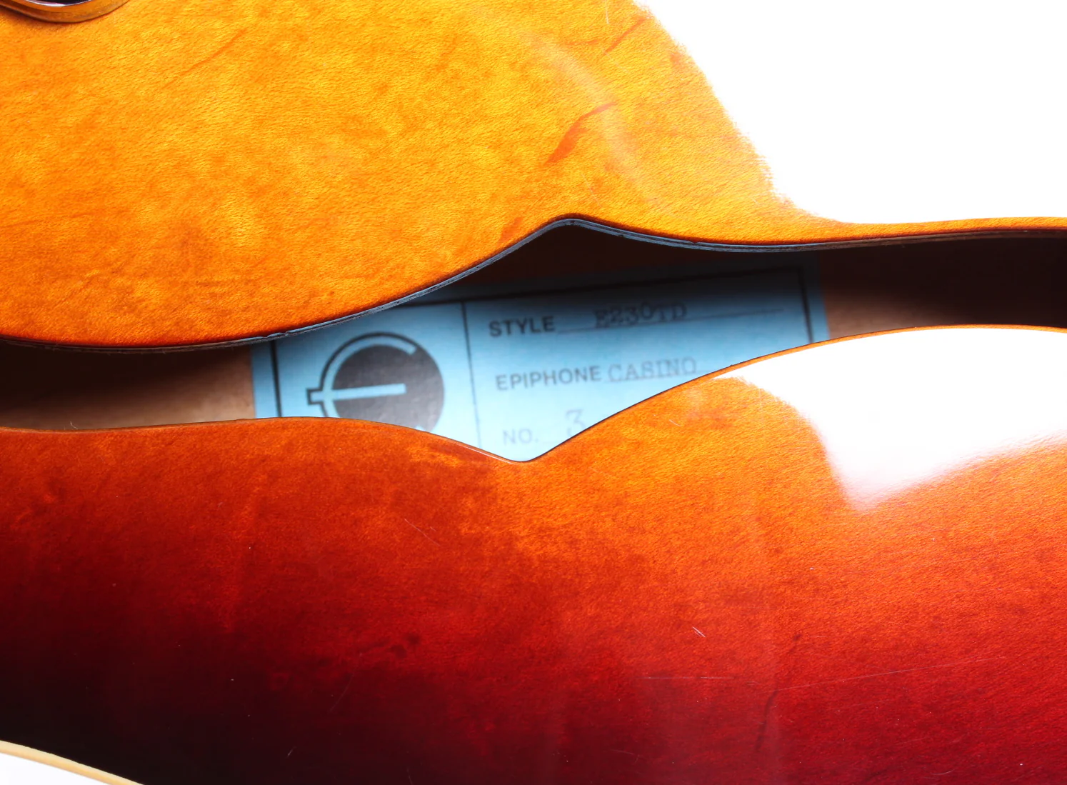 1990 Epiphone Casino Japan sunburst - Image 6