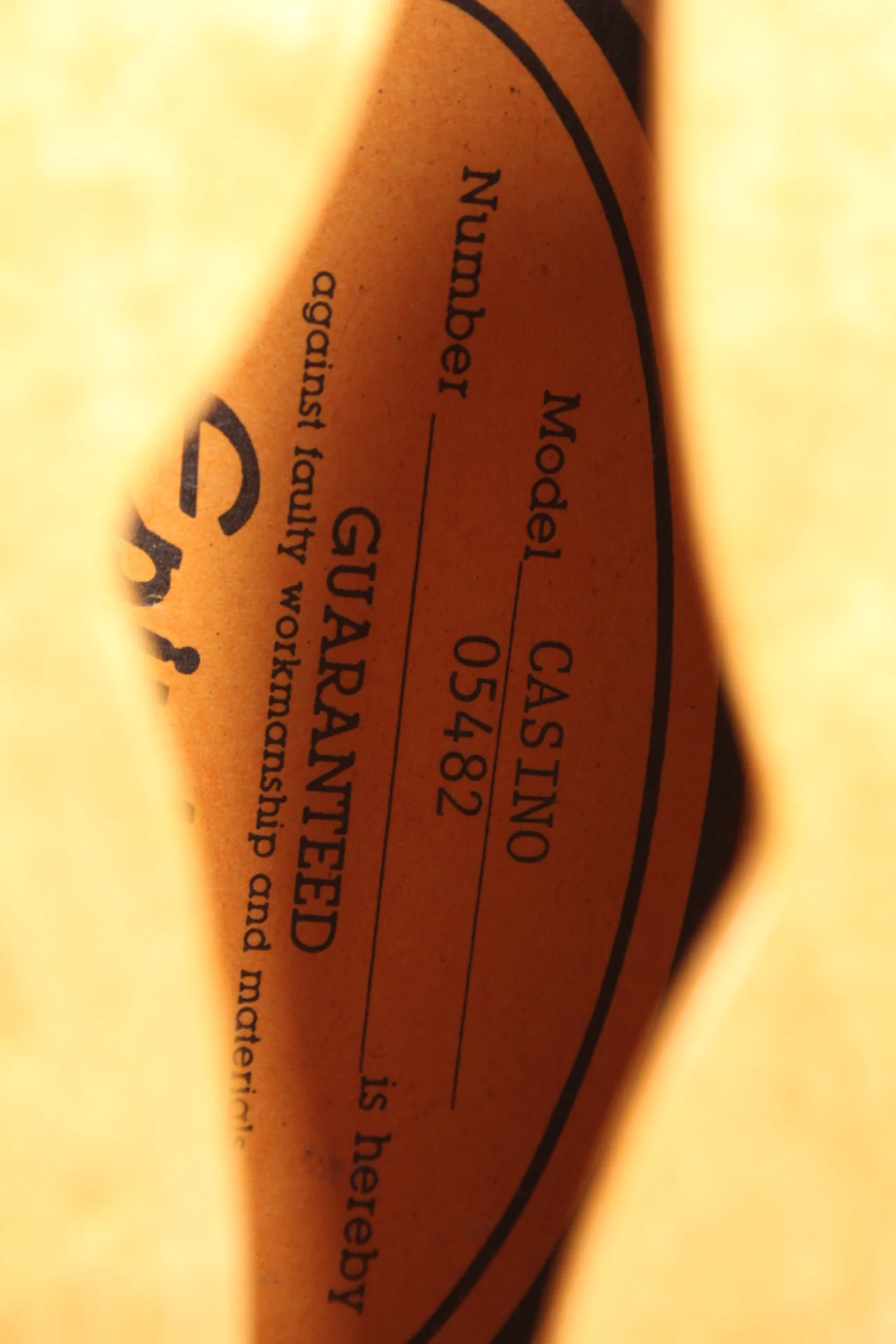 1990 Epiphone Casino natural - Image 11