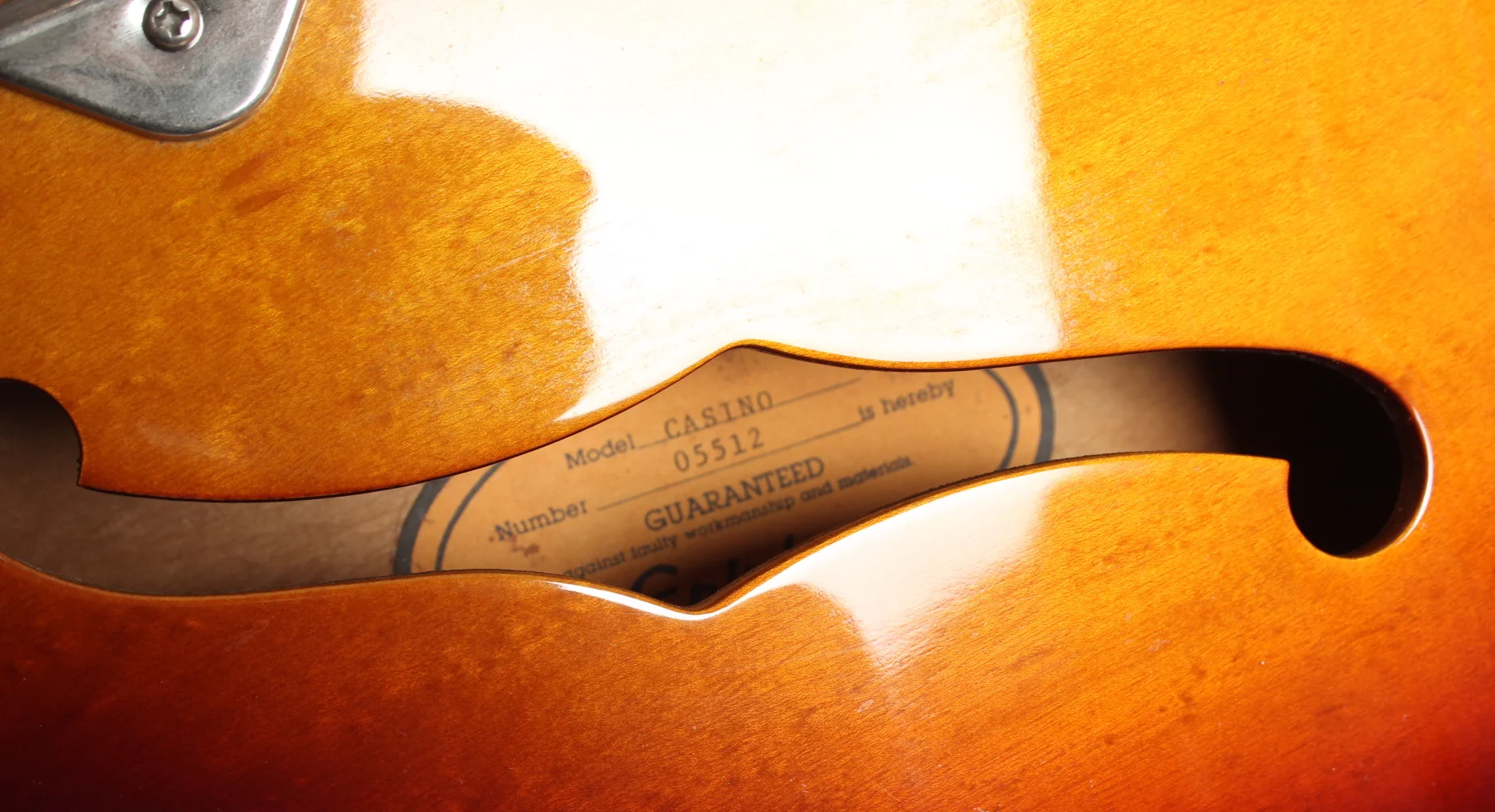 1990 Epiphone Casino sunburst - Image 11