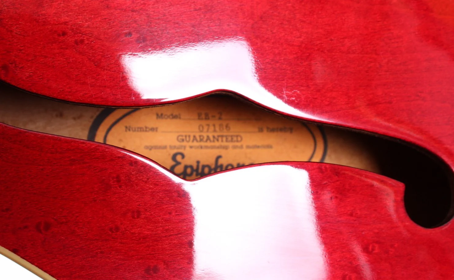 1990 Epiphone EB-2 Rivoli cherry red - Image 11