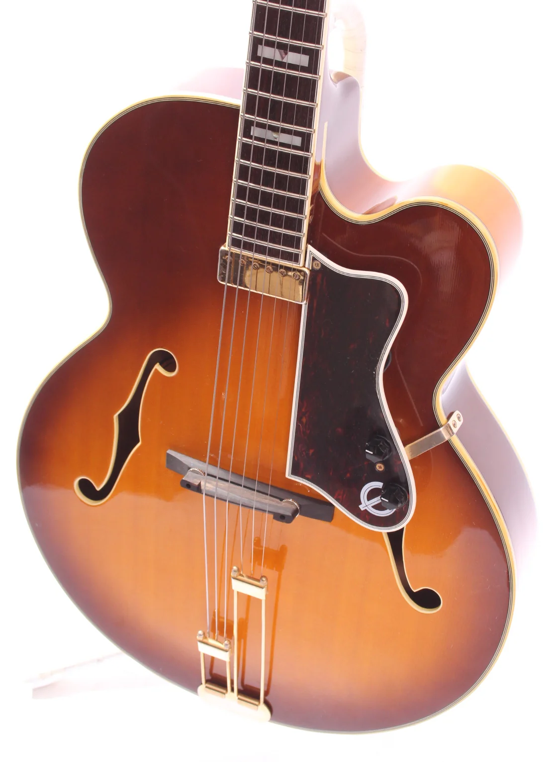 1990 Epiphone Emperor vintage honey sunburst - Image 3