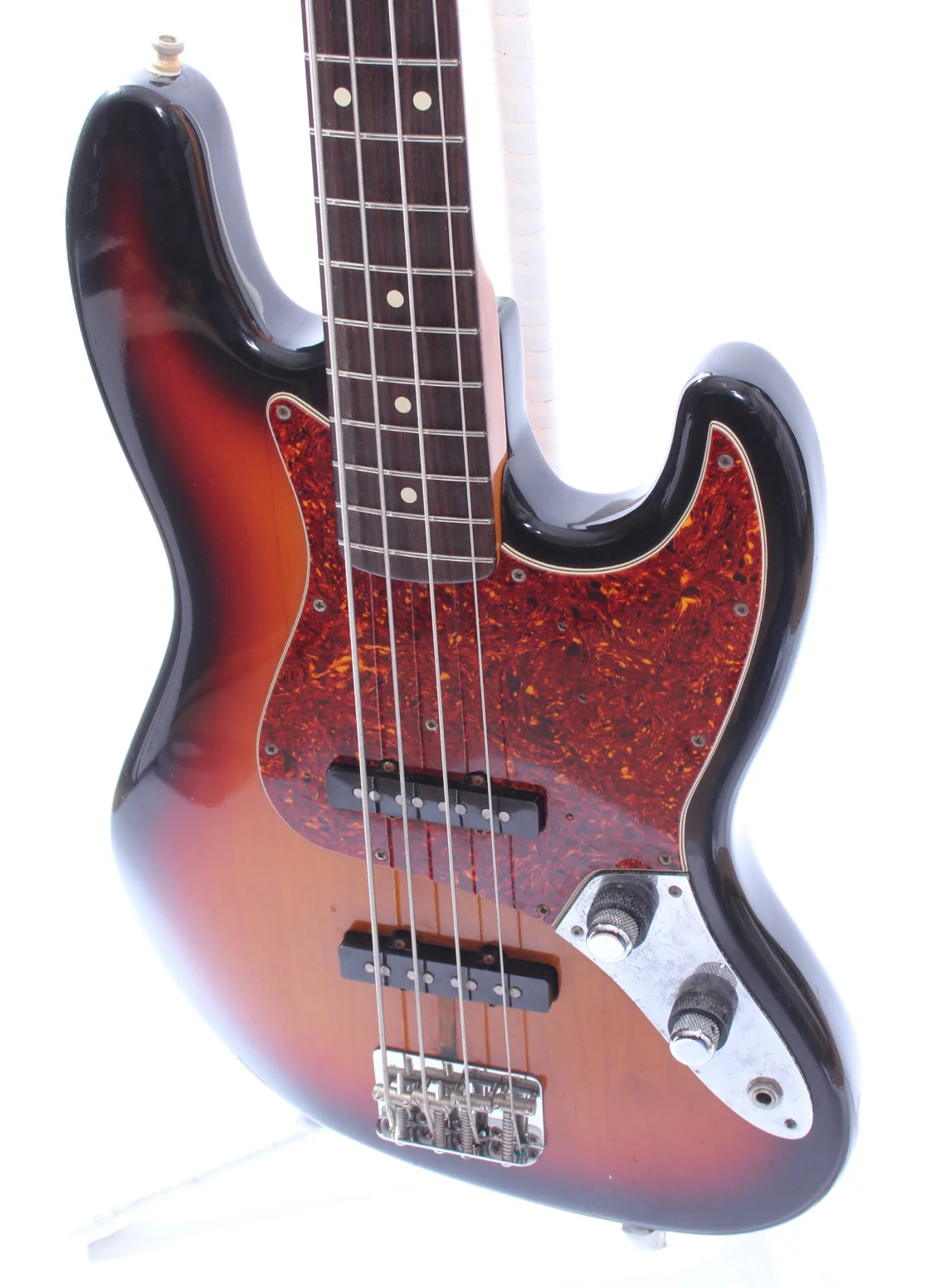 1990 Fender Jazz Bass American Vintage 62 Reissue stack knob sunburst - Image 3