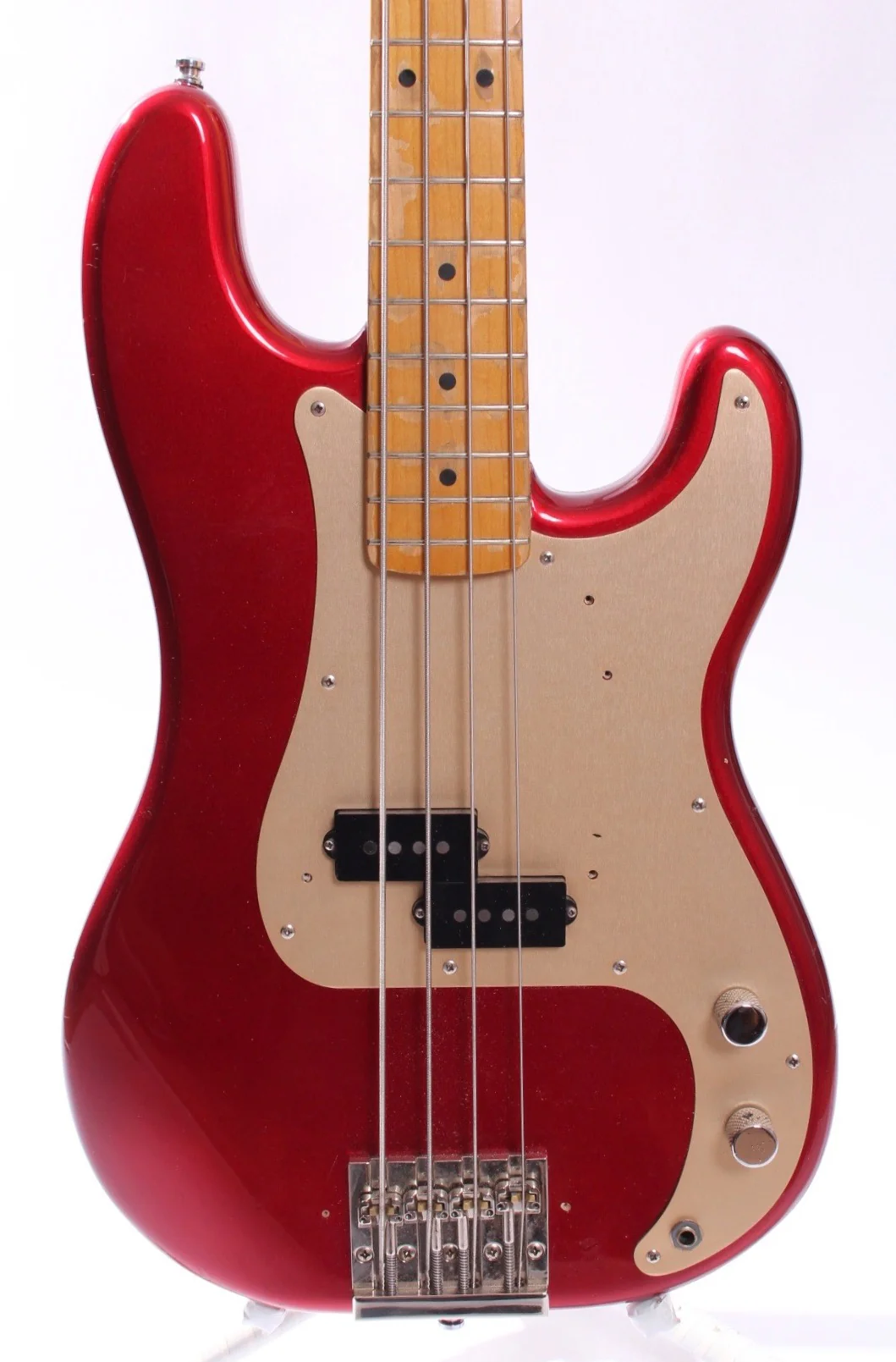 1990 Fender Precision Bass 57 Reissue candy apple red - Image 2