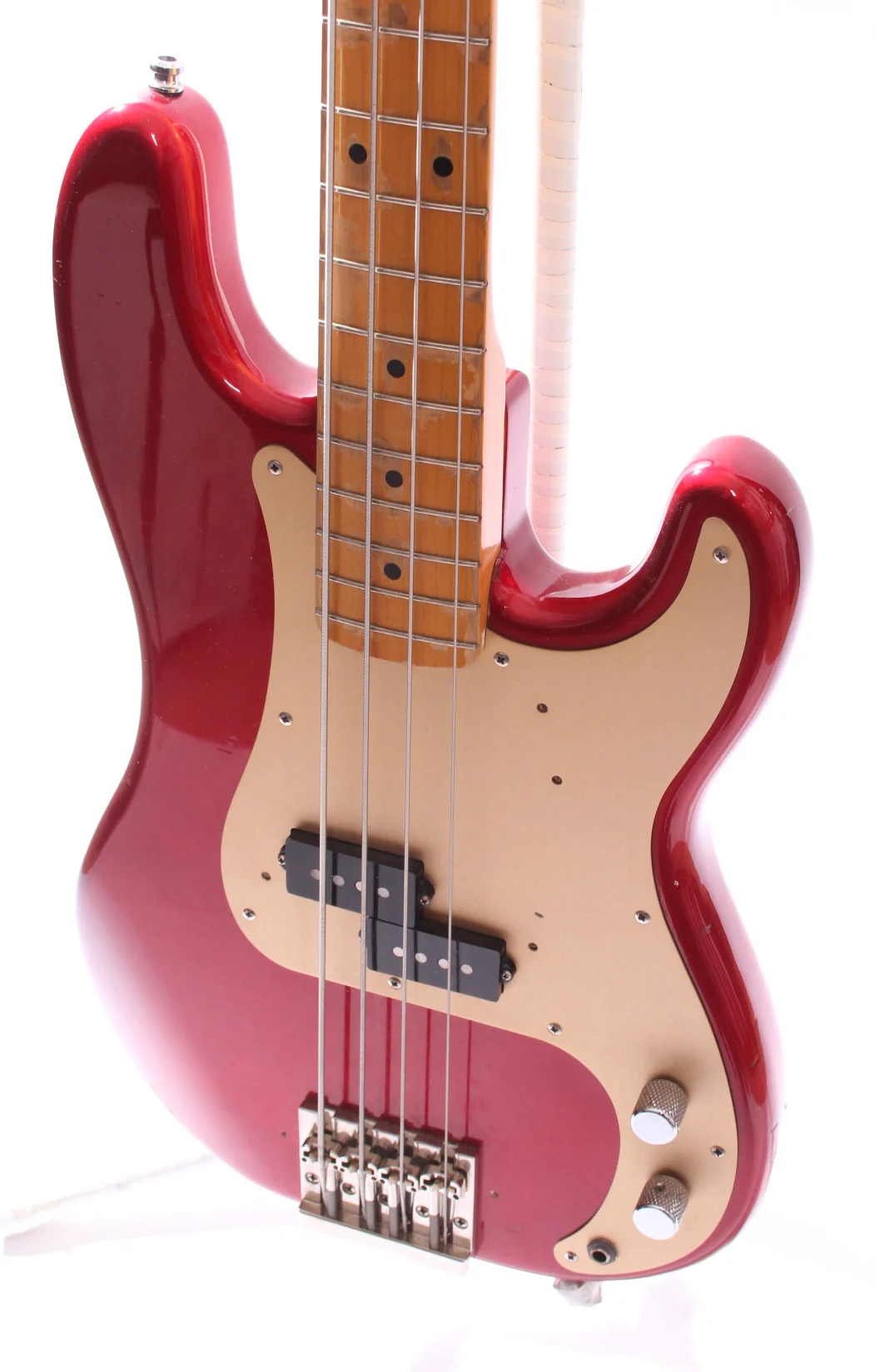 1990 Fender Precision Bass 57 Reissue candy apple red - Image 3