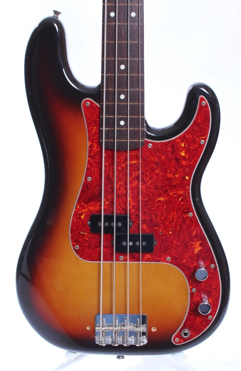 1990 Fender Precision Bass '62 Reissue fretless sunburst - Image 2