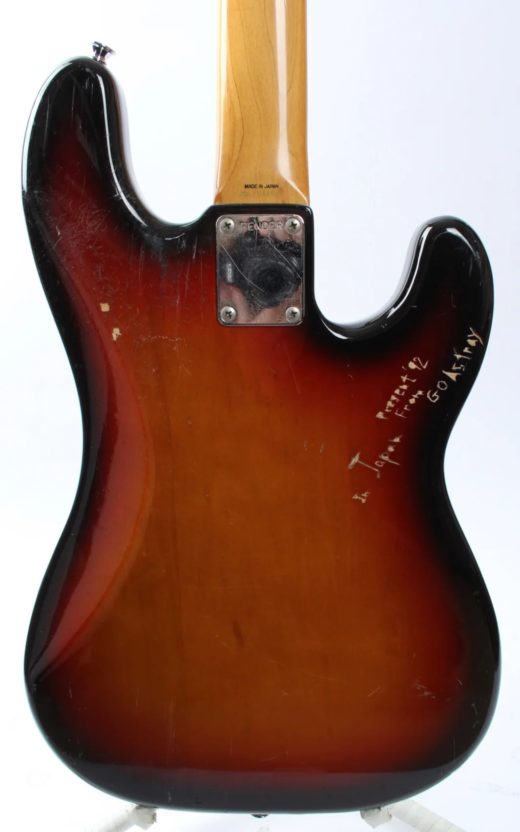 1990 Fender Precision Bass 62 Reissue Lefty sunburst - Image 7