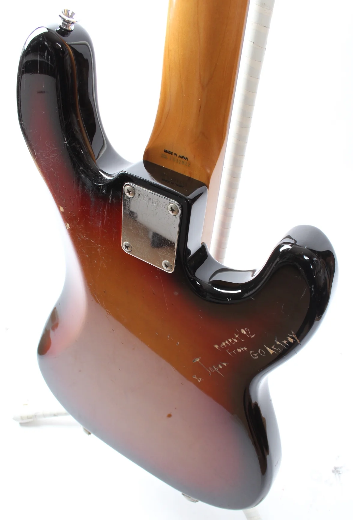 1990 Fender Precision Bass 62 Reissue Lefty sunburst - Image 8