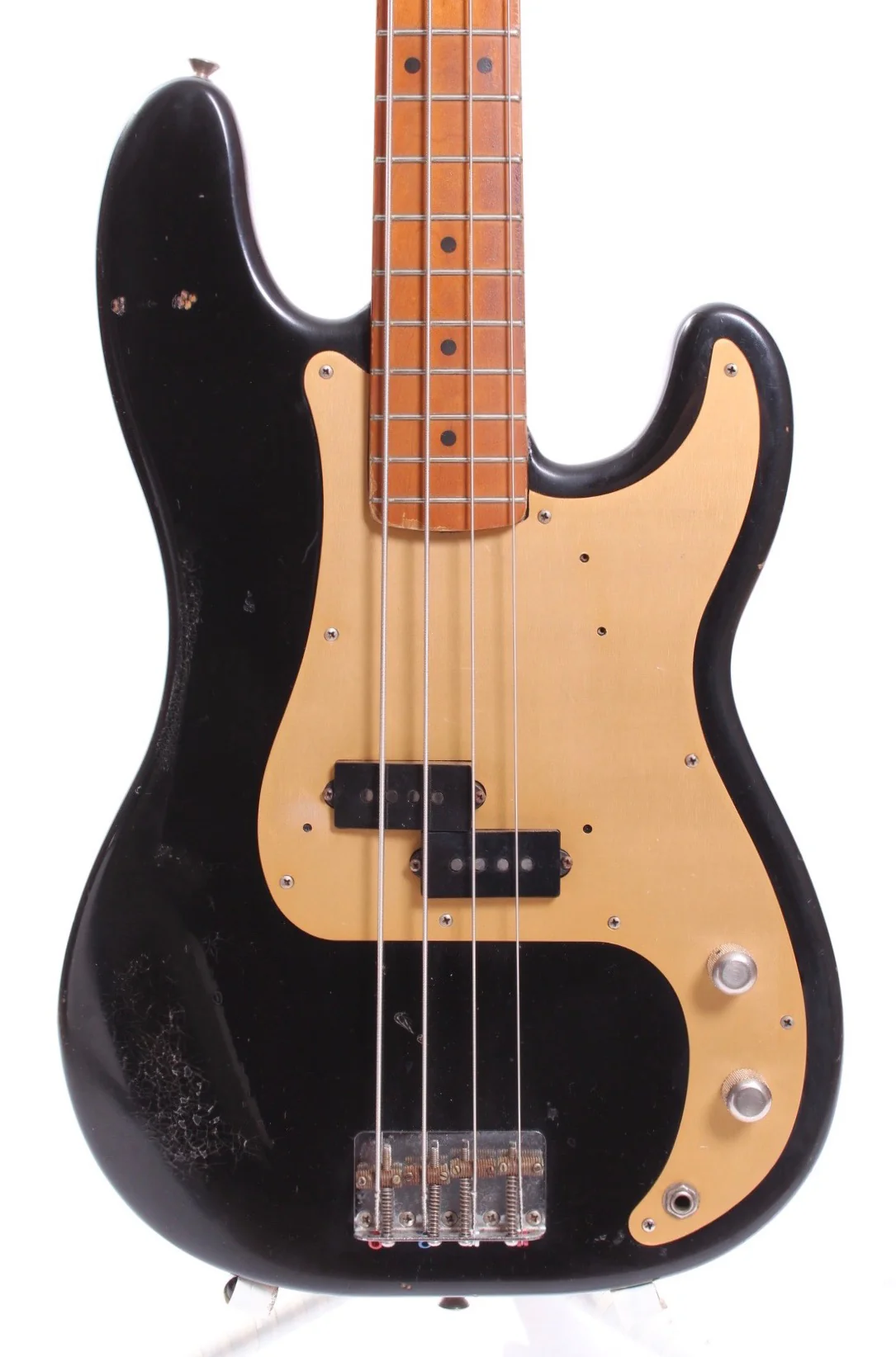 1990 Fender Precision Bass American Vintage '57 Reissue black w/ Fullerton pickups - Image 2