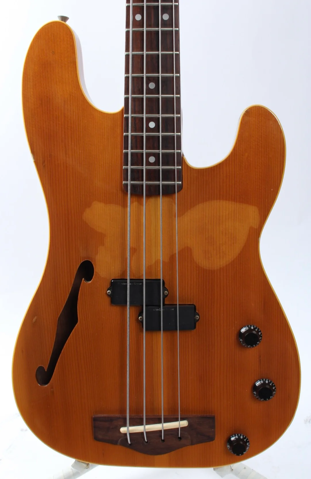 1990 Fender Precision Bass thinline hollowbody PBAC-950 natural - Image 2