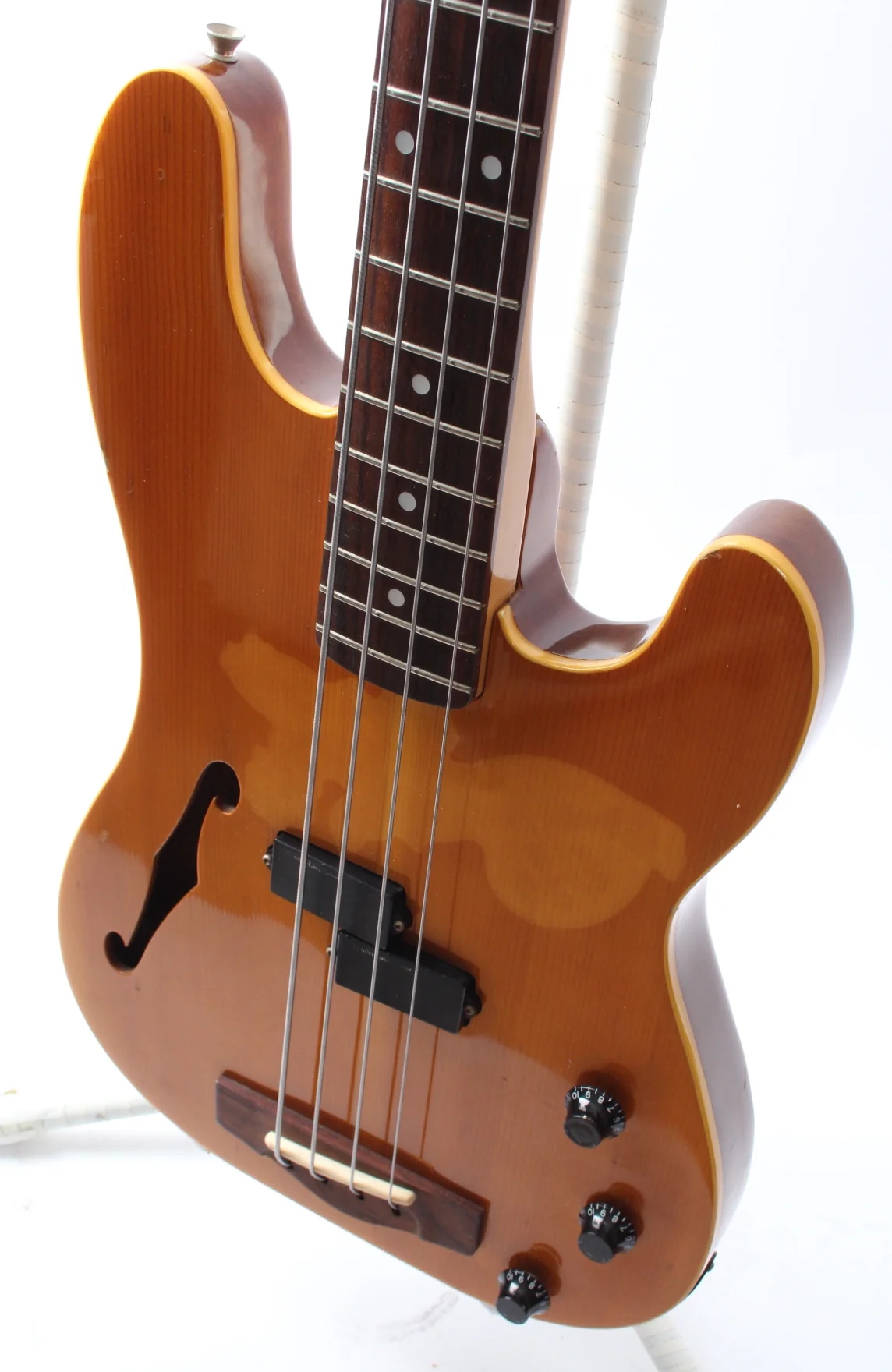 1990 Fender Precision Bass thinline hollowbody PBAC-950 natural - Image 3