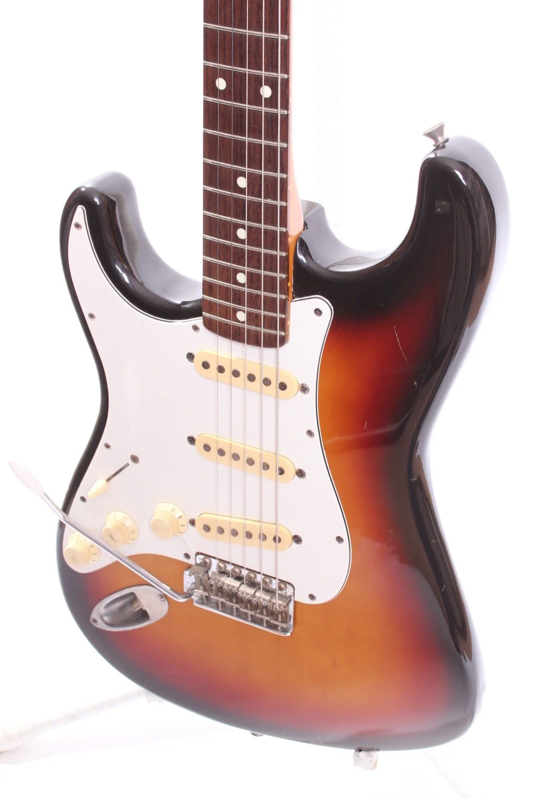1990 Fender Stratocaster 62 Reissue LEFTY sunburst - Image 3