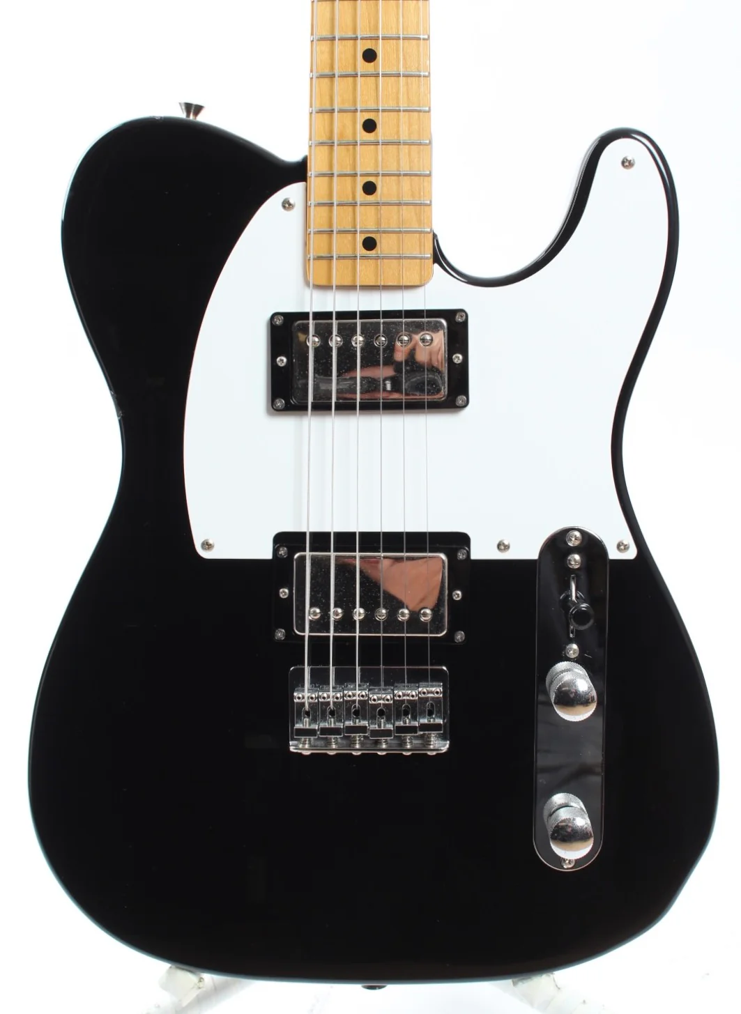 1990 Fender Telecaster 52 Reissue Dual Humbucker Custom Order black - Image 2